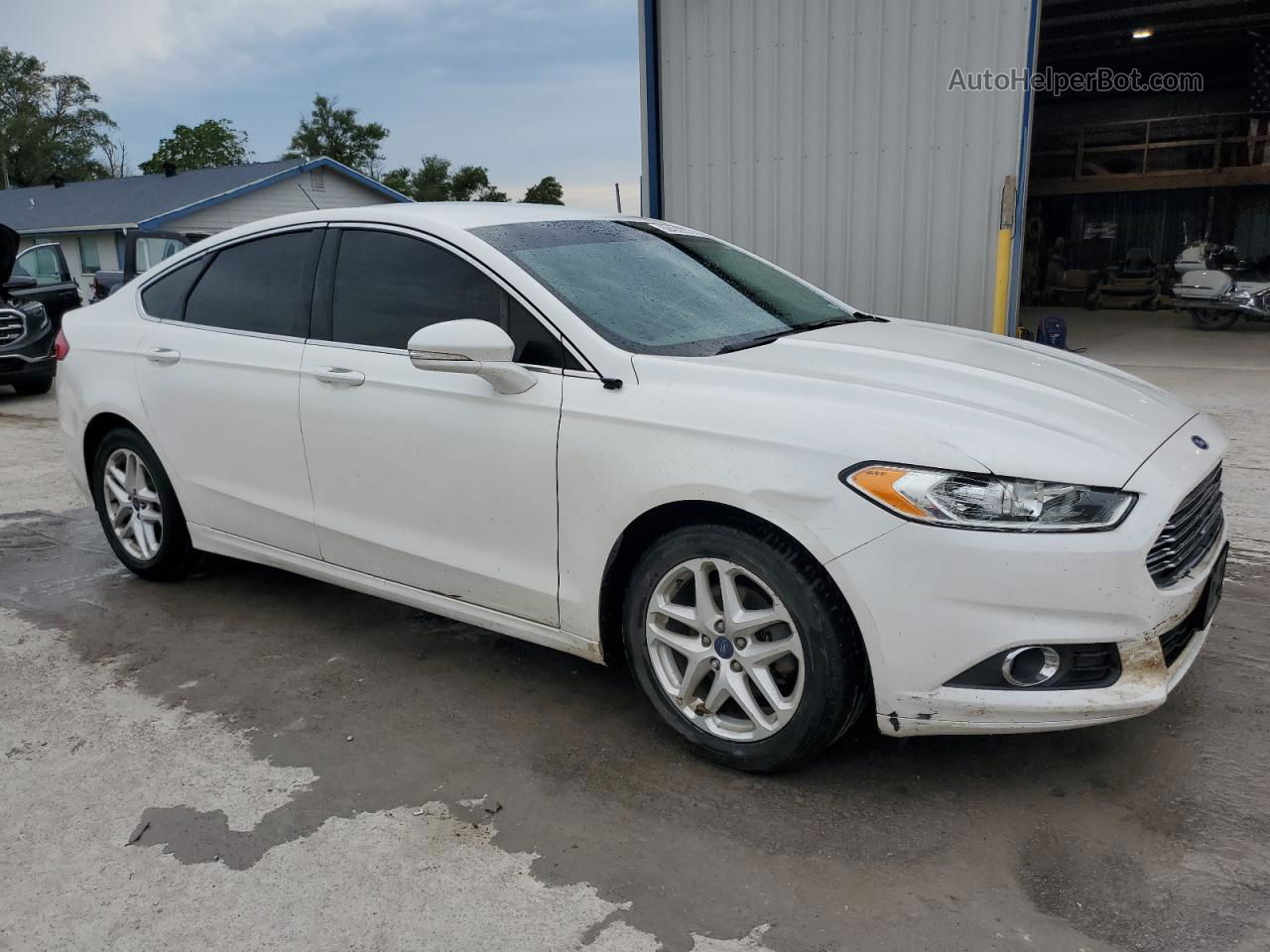 2016 Ford Fusion Se White vin: 1FA6P0HD3G5117829