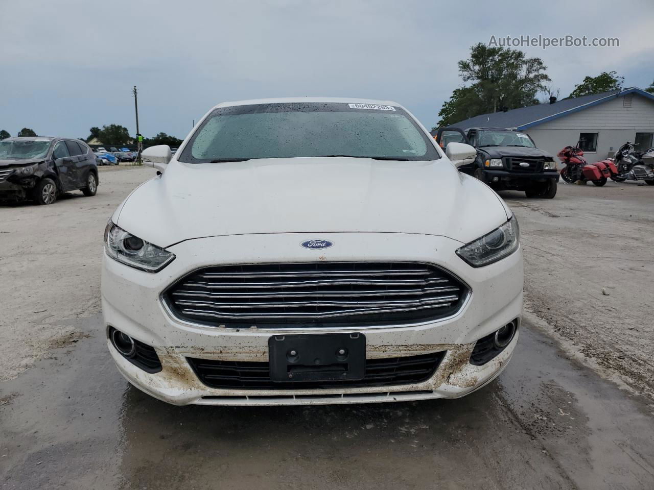 2016 Ford Fusion Se White vin: 1FA6P0HD3G5117829