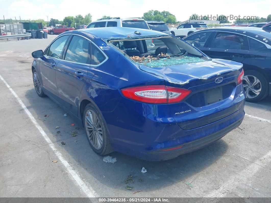 2016 Ford Fusion Se Blue vin: 1FA6P0HD3G5130211