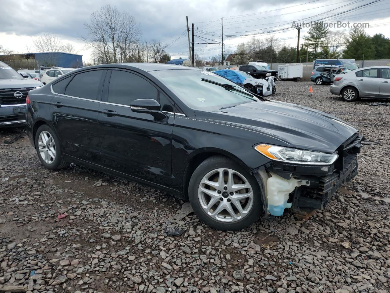 2016 Ford Fusion Se Black vin: 1FA6P0HD3G5132783