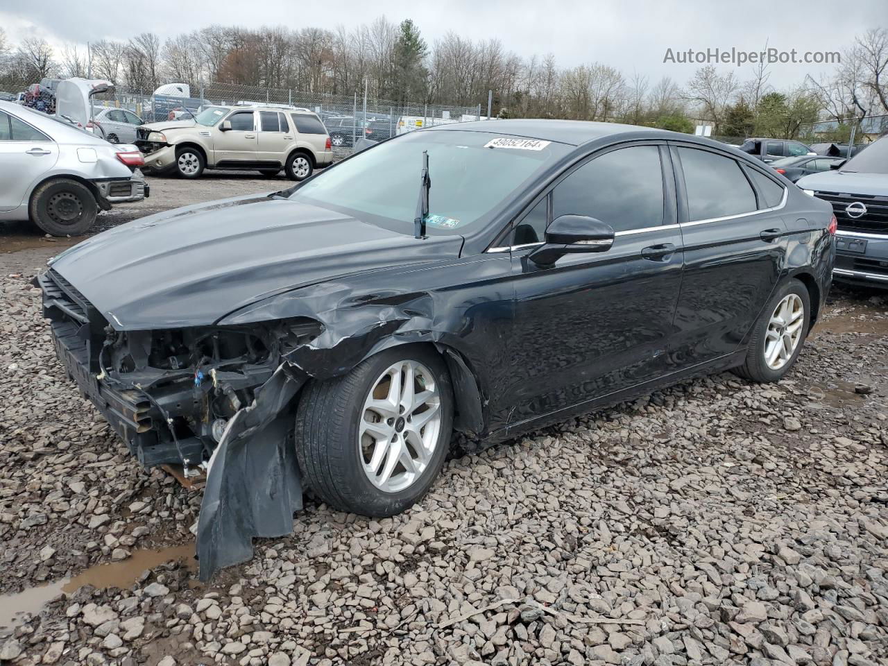 2016 Ford Fusion Se Black vin: 1FA6P0HD3G5132783