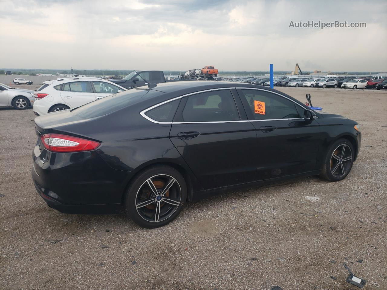 2014 Ford Fusion Se Black vin: 1FA6P0HD4E5374690