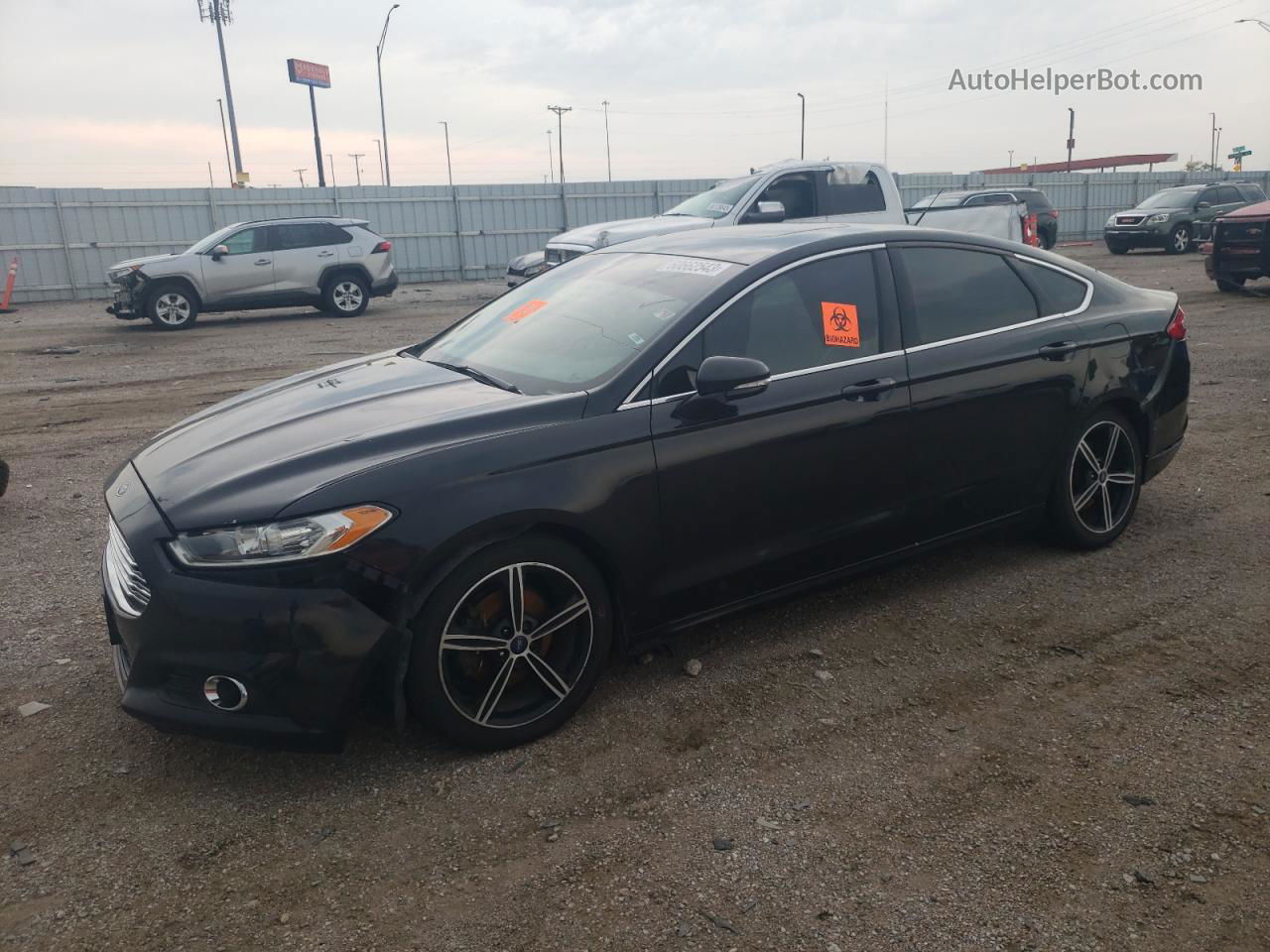 2014 Ford Fusion Se Black vin: 1FA6P0HD4E5374690