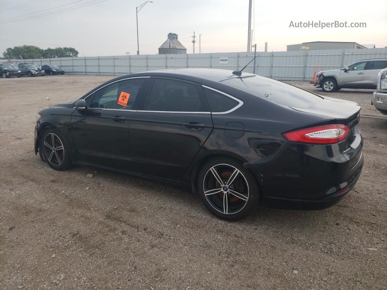 2014 Ford Fusion Se Black vin: 1FA6P0HD4E5374690