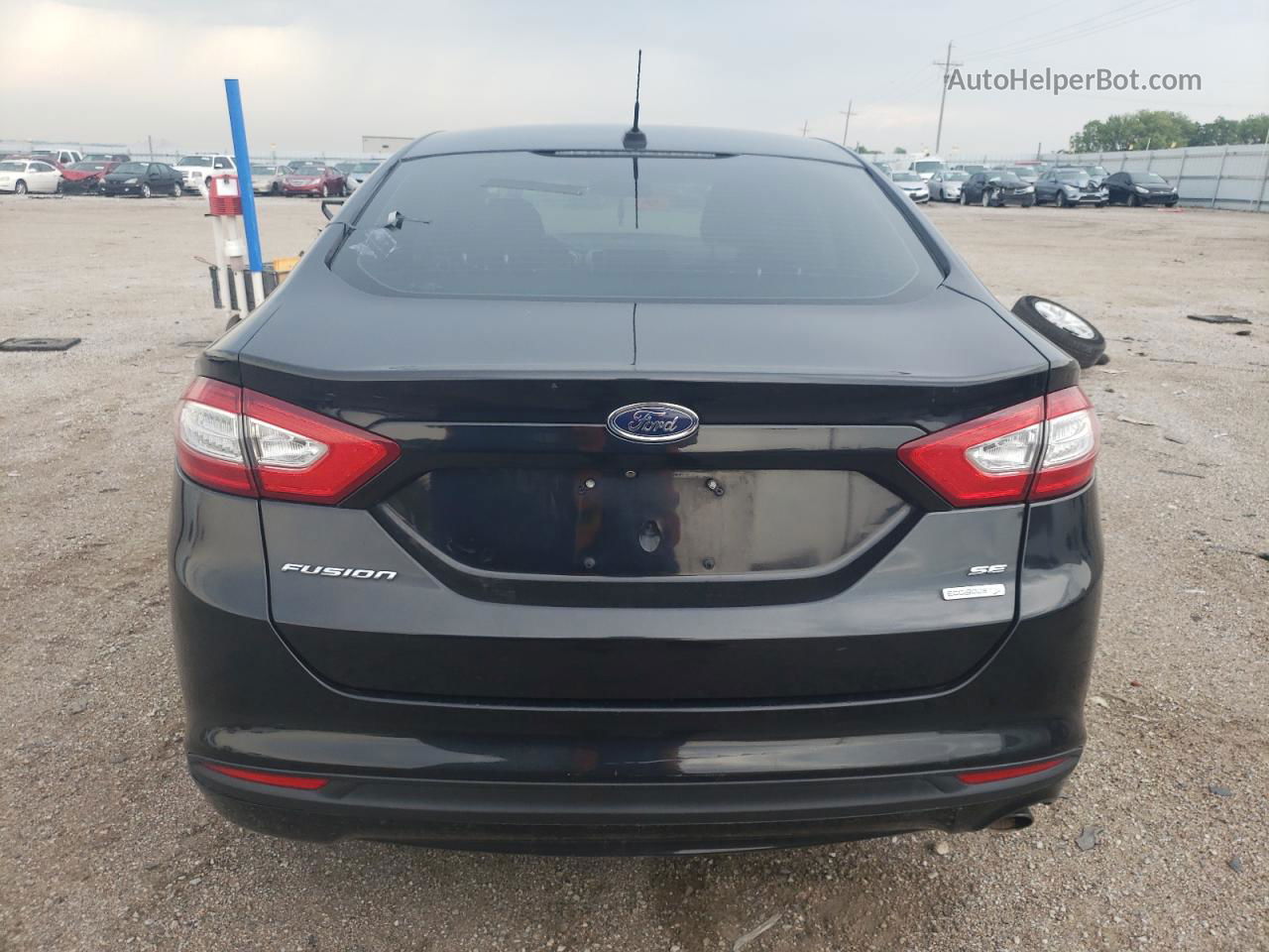 2014 Ford Fusion Se Black vin: 1FA6P0HD4E5374690