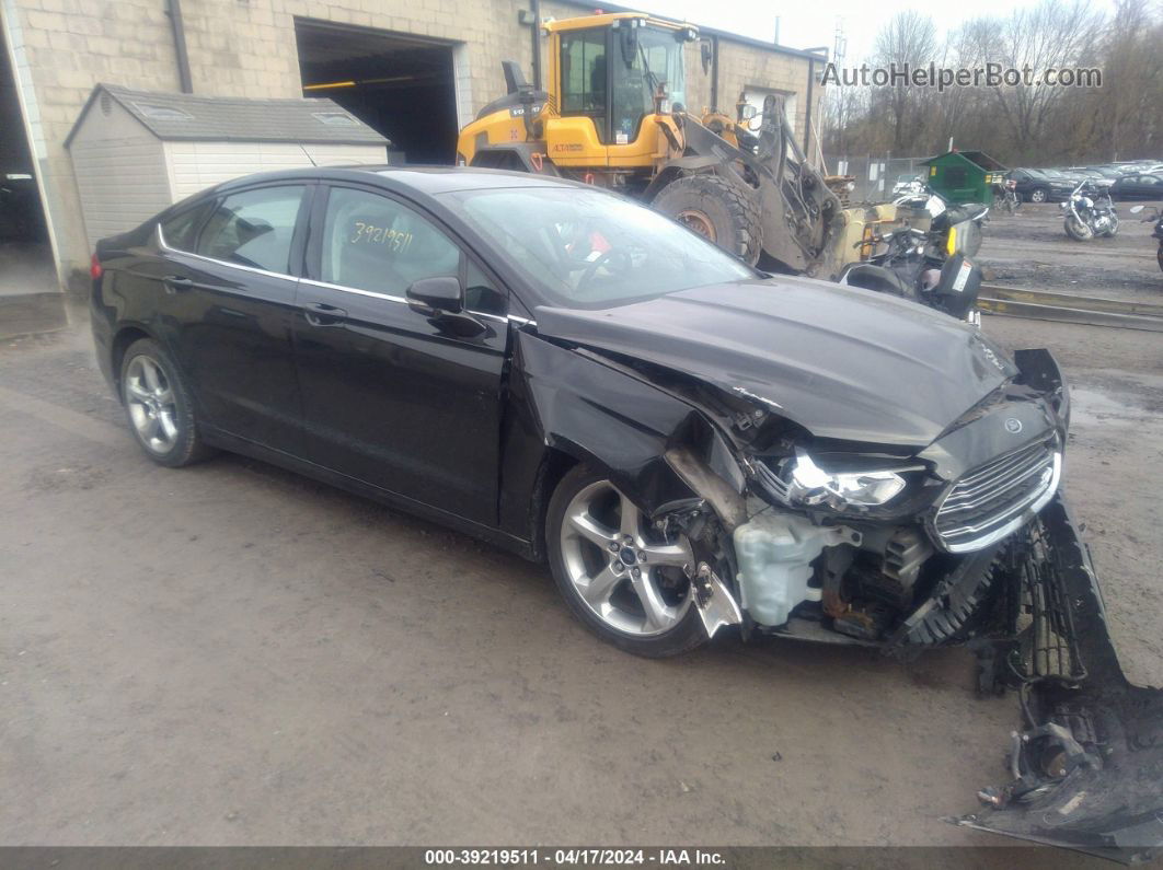 2014 Ford Fusion Se Black vin: 1FA6P0HD4E5374737