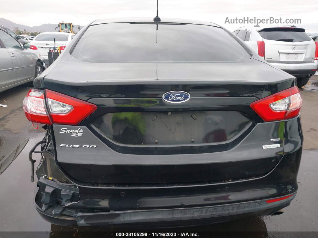 2015 Ford Fusion Se Black vin: 1FA6P0HD4F5121578