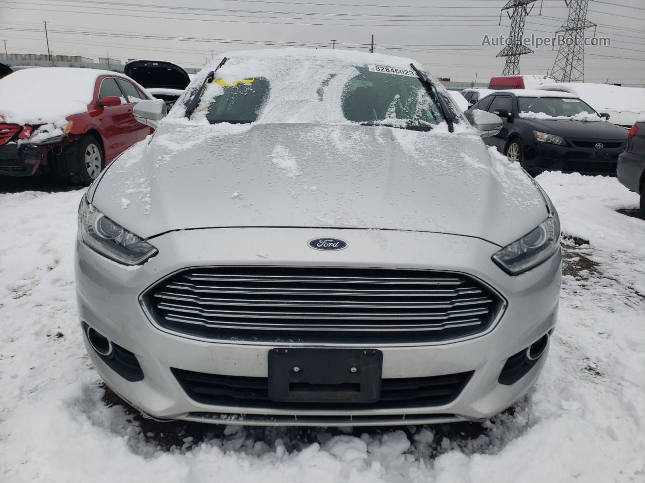 2016 Ford Fusion Se Silver vin: 1FA6P0HD4G5104202