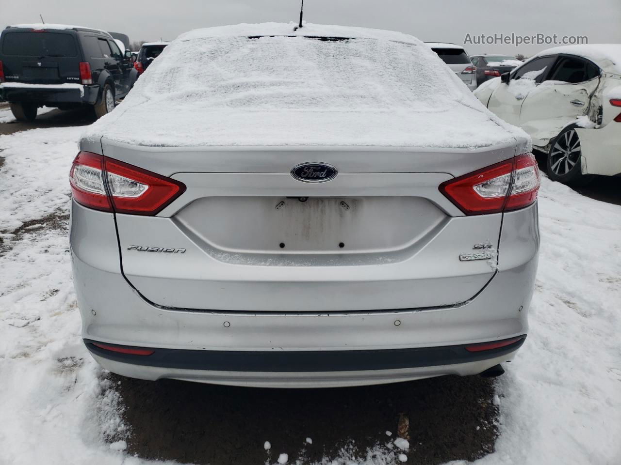 2016 Ford Fusion Se Silver vin: 1FA6P0HD4G5104202