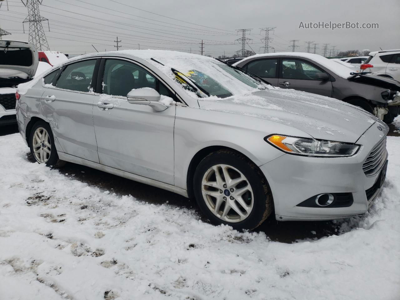 2016 Ford Fusion Se Silver vin: 1FA6P0HD4G5104202