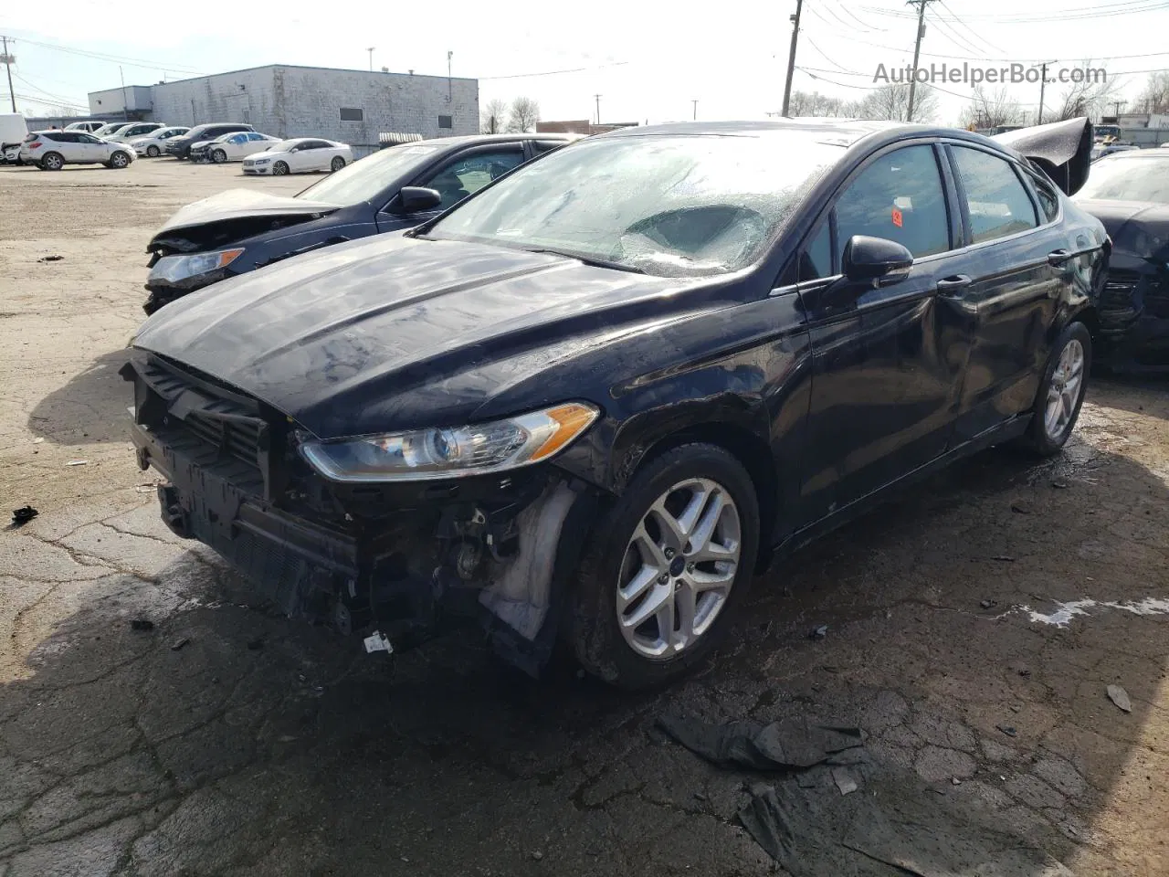 2016 Ford Fusion Se Черный vin: 1FA6P0HD4G5113160