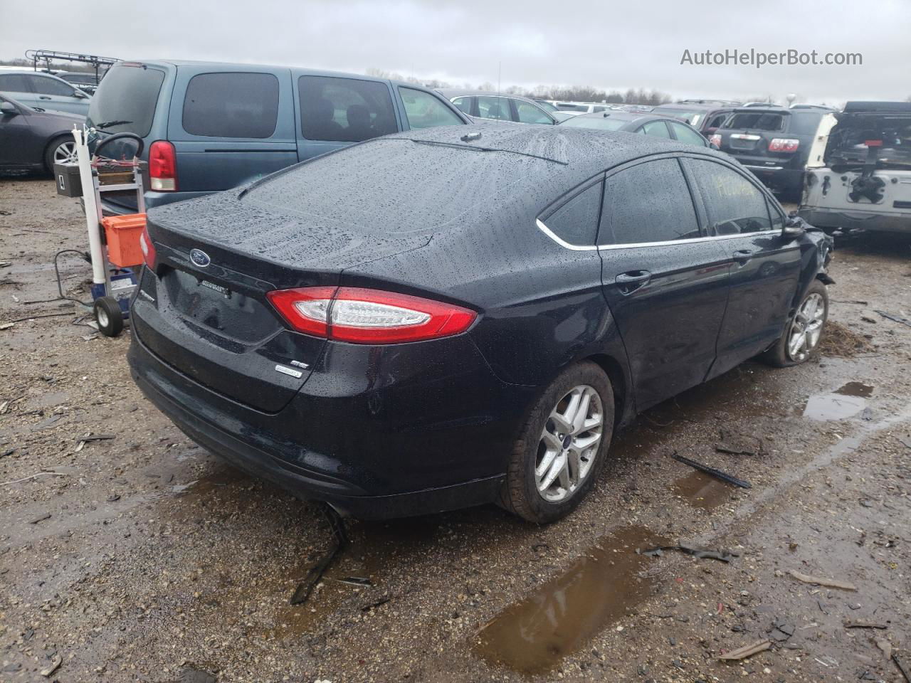 2016 Ford Fusion Se Black vin: 1FA6P0HD4G5114289