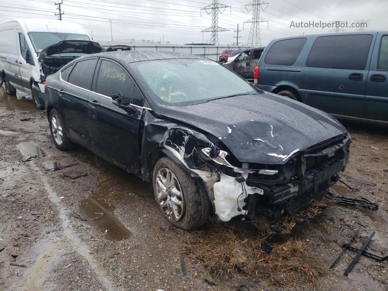 2016 Ford Fusion Se Black vin: 1FA6P0HD4G5114289