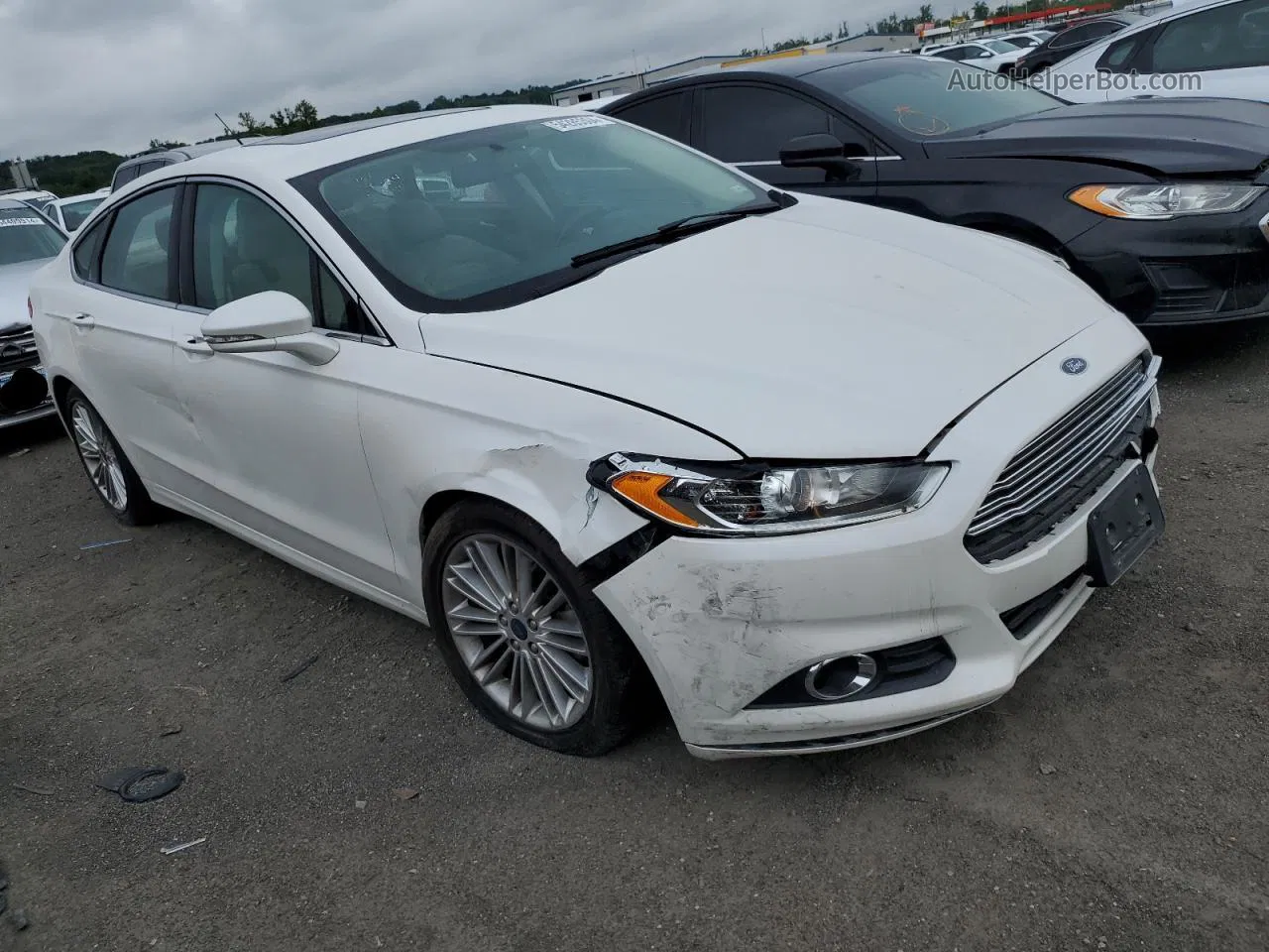 2016 Ford Fusion Se White vin: 1FA6P0HD5G5112714