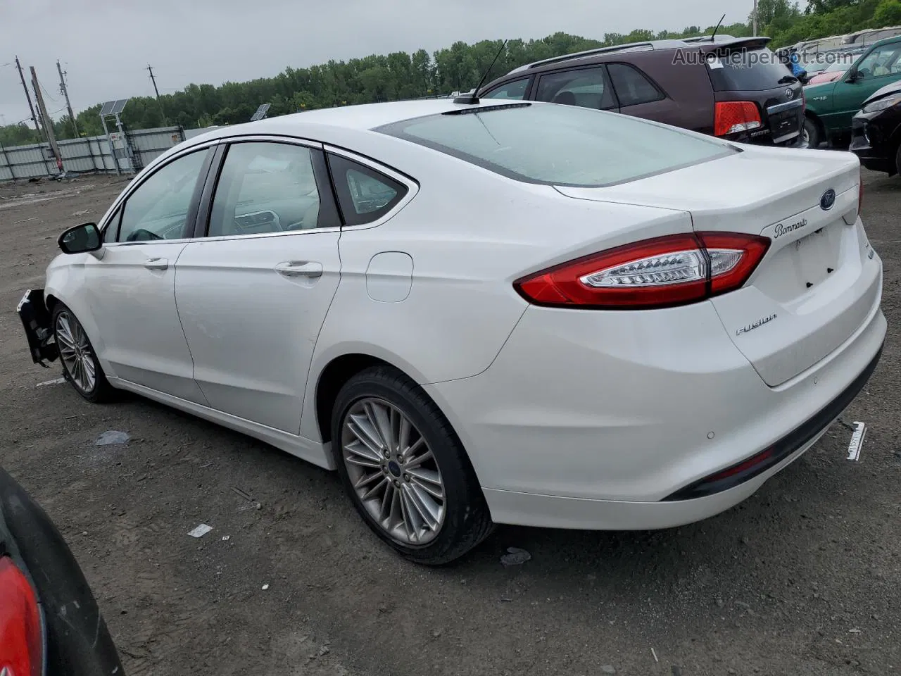 2016 Ford Fusion Se White vin: 1FA6P0HD5G5112714