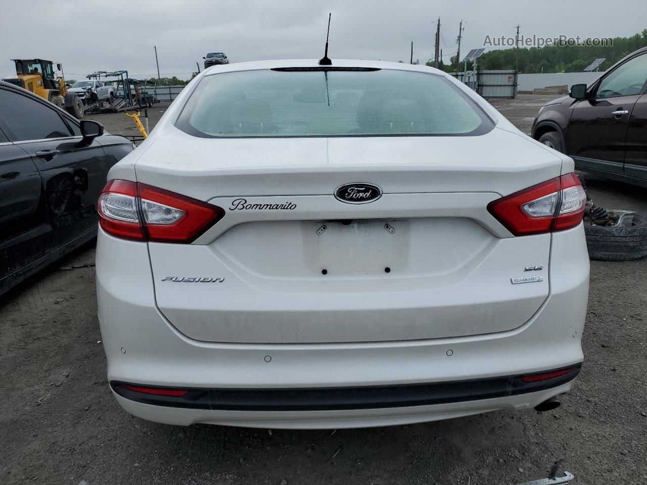 2016 Ford Fusion Se White vin: 1FA6P0HD5G5112714