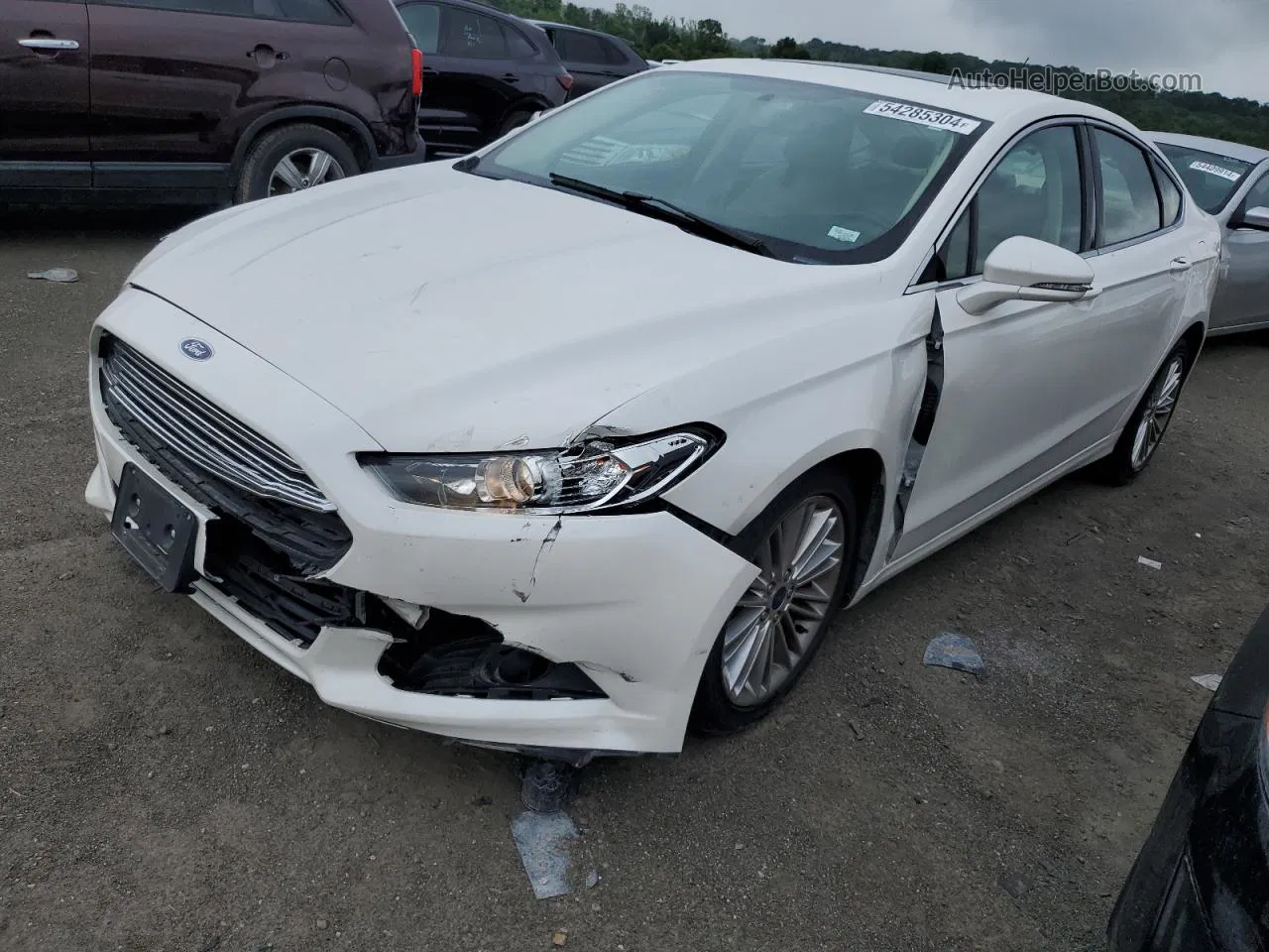 2016 Ford Fusion Se White vin: 1FA6P0HD5G5112714