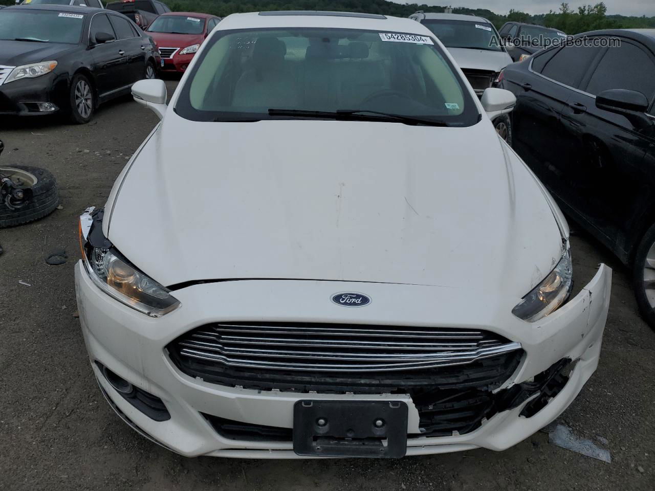 2016 Ford Fusion Se White vin: 1FA6P0HD5G5112714