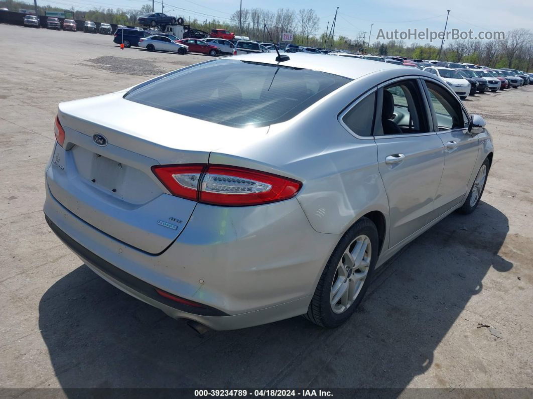 2016 Ford Fusion Se Silver vin: 1FA6P0HD5G5122093