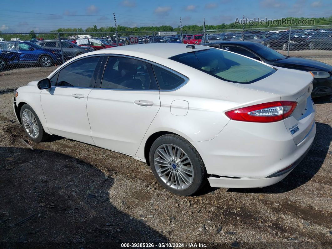 2016 Ford Fusion Se White vin: 1FA6P0HD5G5132963