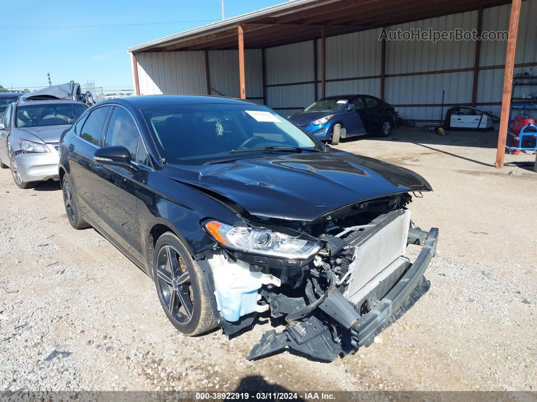 2014 Ford Fusion Se Black vin: 1FA6P0HD7E5361092