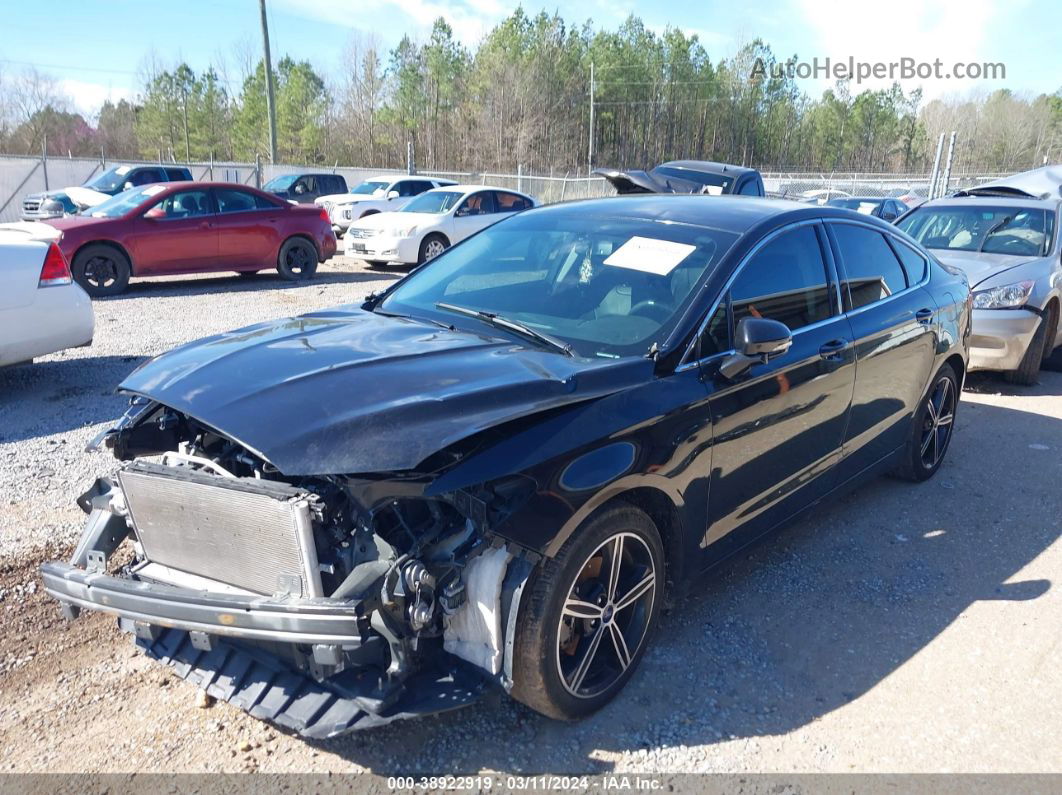 2014 Ford Fusion Se Black vin: 1FA6P0HD7E5361092