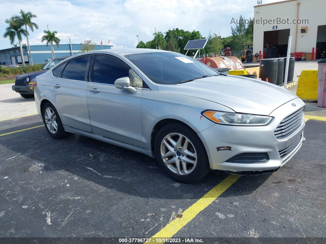 2014 Ford Fusion Se Silver vin: 1FA6P0HD7E5393735