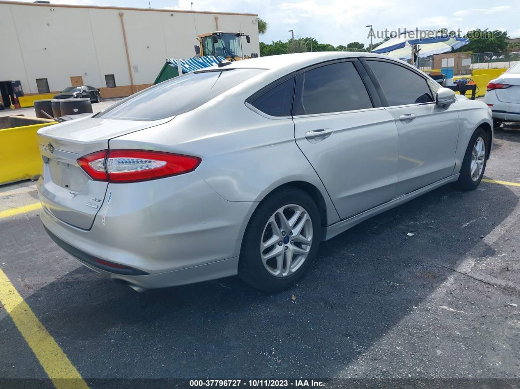 2014 Ford Fusion Se Silver vin: 1FA6P0HD7E5393735