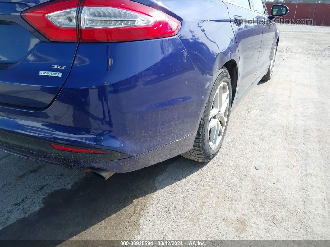 2015 Ford Fusion Se Синий vin: 1FA6P0HD7F5122725