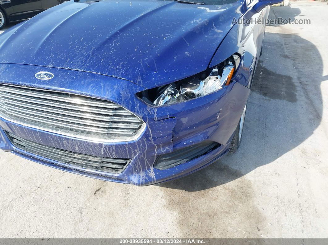 2015 Ford Fusion Se Синий vin: 1FA6P0HD7F5122725