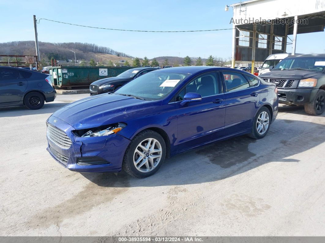 2015 Ford Fusion Se Синий vin: 1FA6P0HD7F5122725