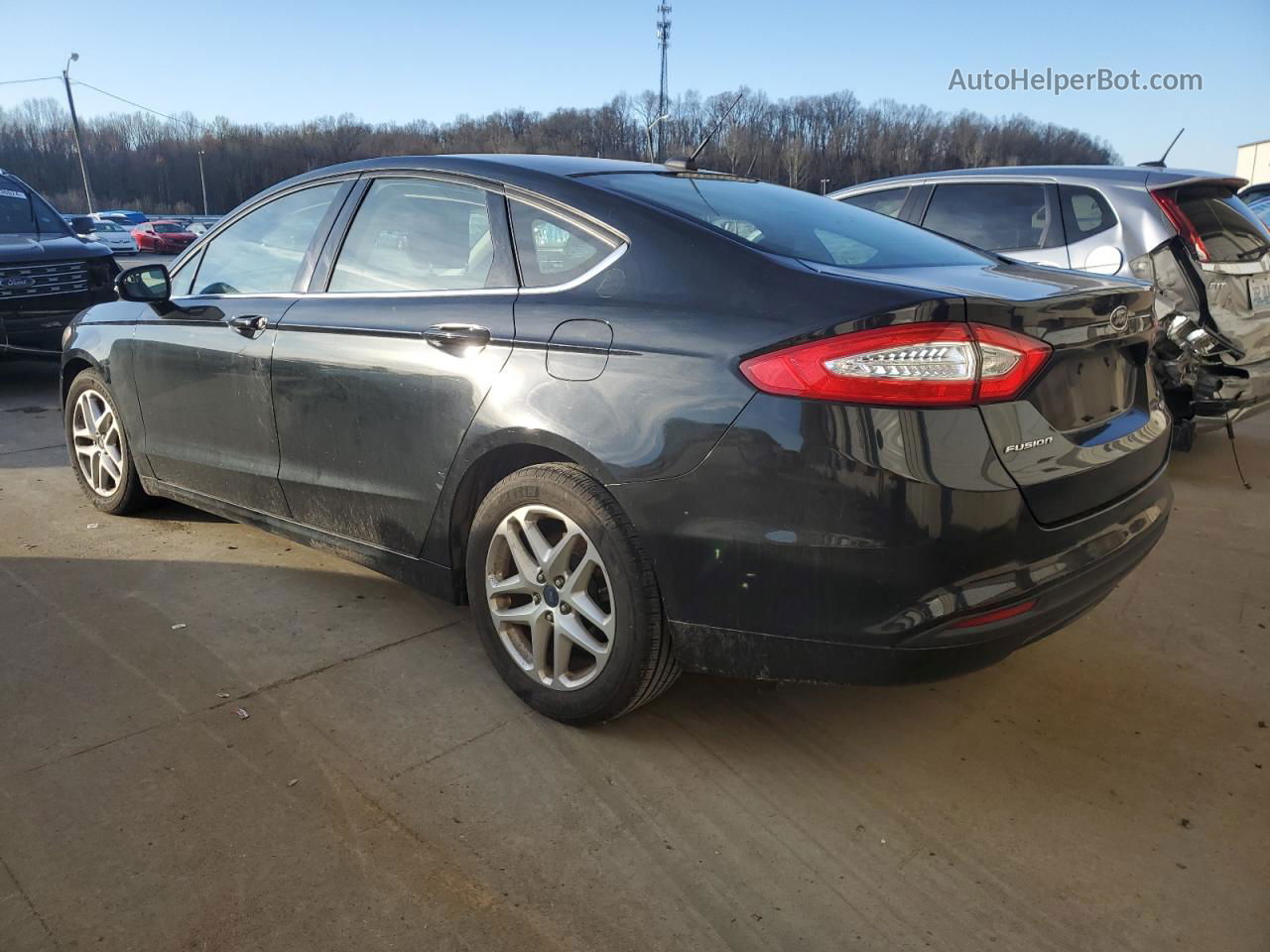 2014 Ford Fusion Se Black vin: 1FA6P0HD8E5360579