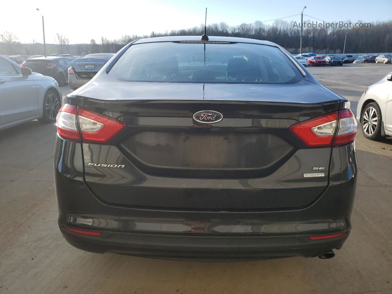 2014 Ford Fusion Se Black vin: 1FA6P0HD8E5360579