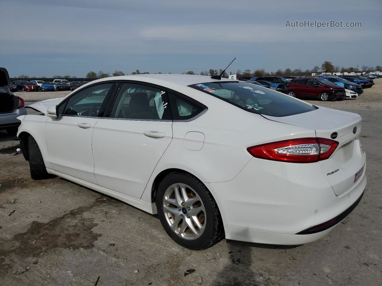 2016 Ford Fusion Se White vin: 1FA6P0HD8G5106406