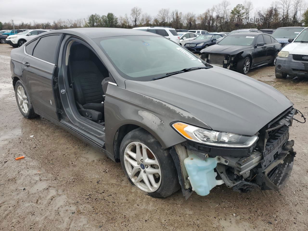 2016 Ford Fusion Se Gray vin: 1FA6P0HD8G5109175