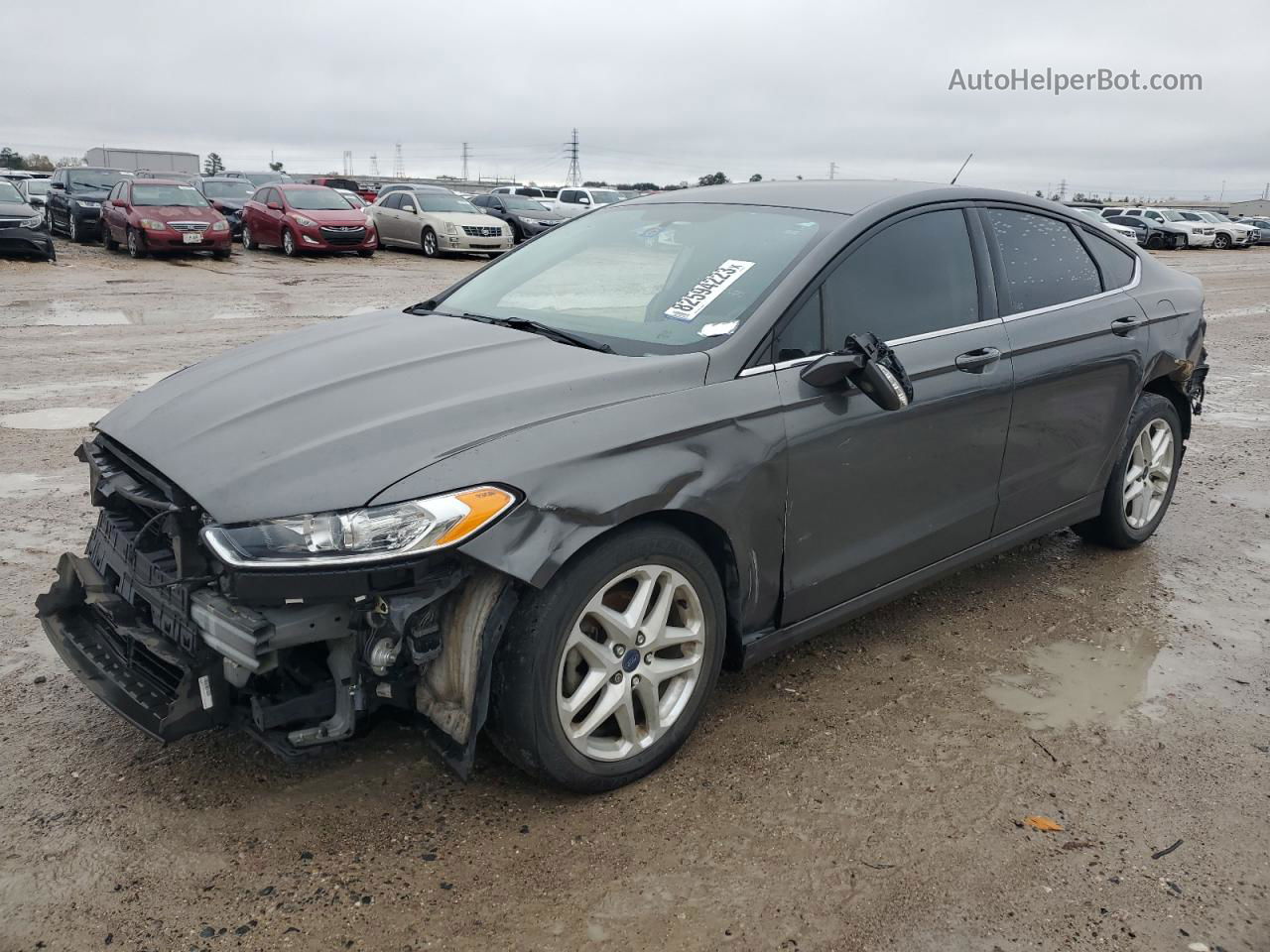 2016 Ford Fusion Se Gray vin: 1FA6P0HD8G5109175