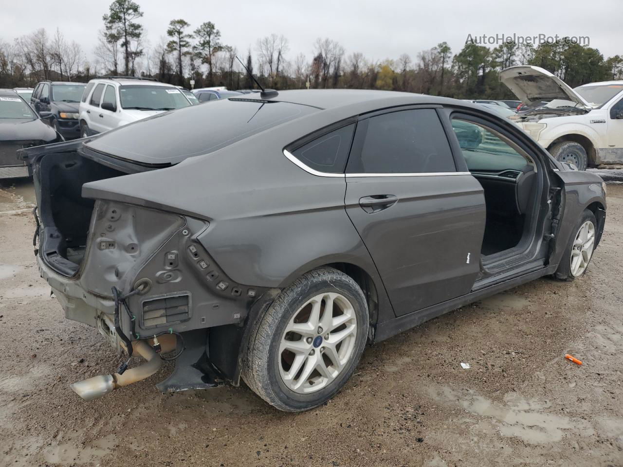 2016 Ford Fusion Se Gray vin: 1FA6P0HD8G5109175