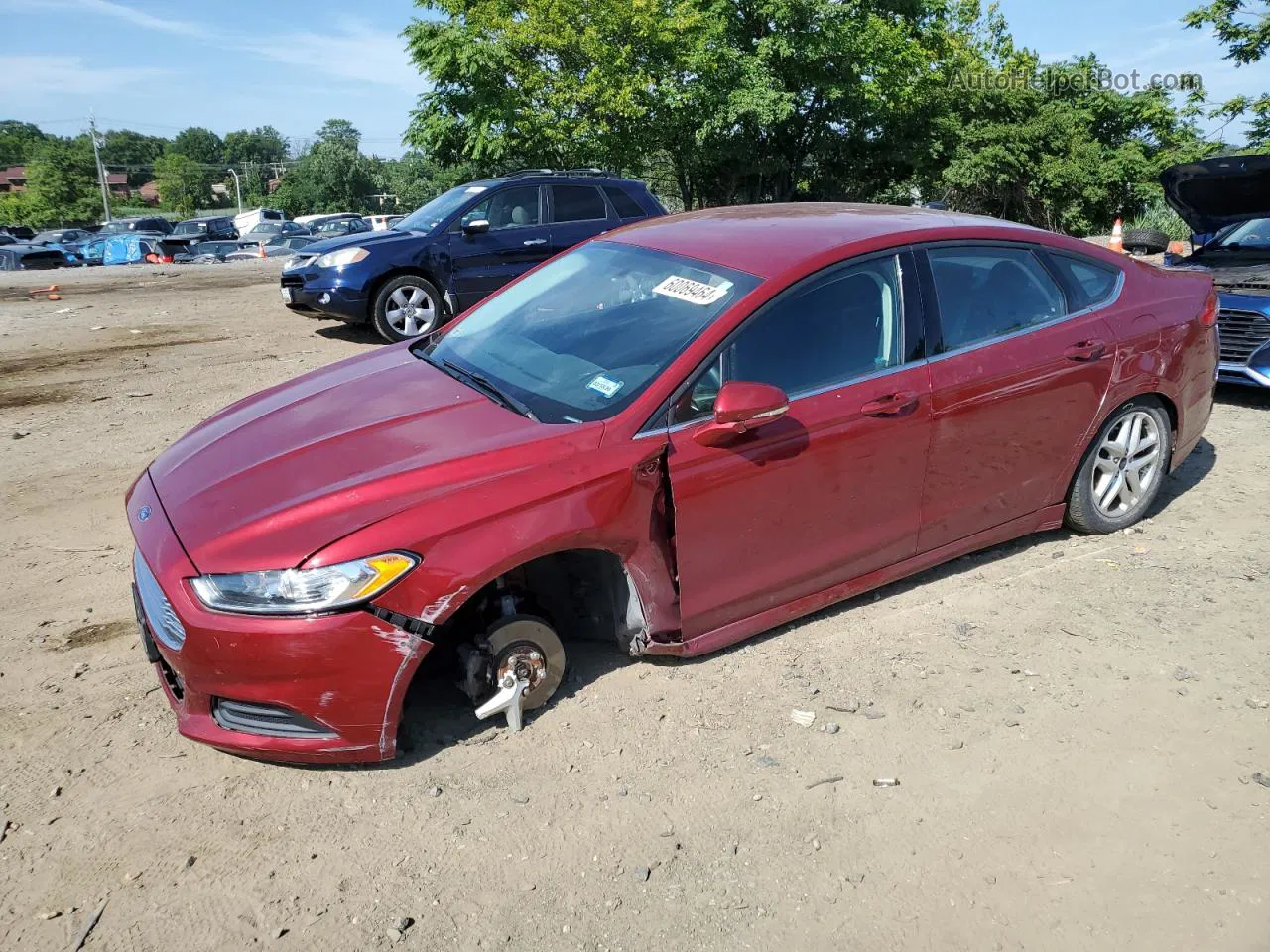 2016 Ford Fusion Se Red vin: 1FA6P0HD8G5121536