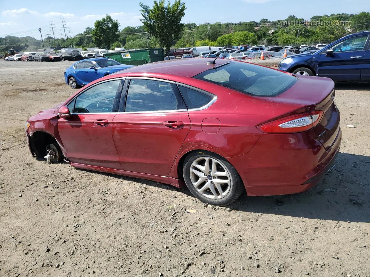 2016 Ford Fusion Se Red vin: 1FA6P0HD8G5121536