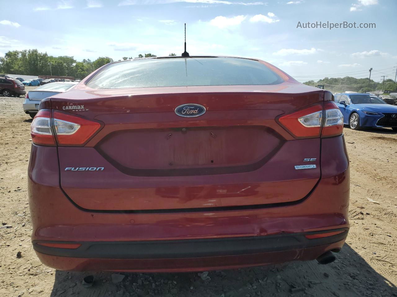 2016 Ford Fusion Se Red vin: 1FA6P0HD8G5121536