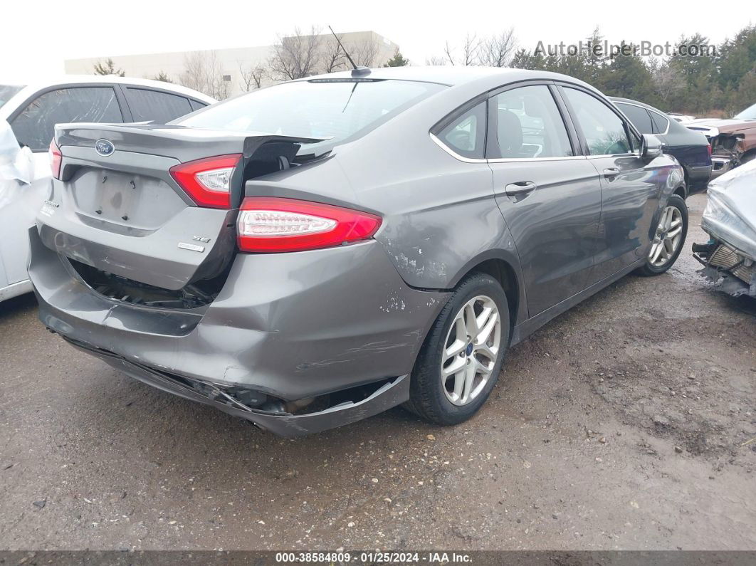 2014 Ford Fusion Se Gray vin: 1FA6P0HD9E5356363