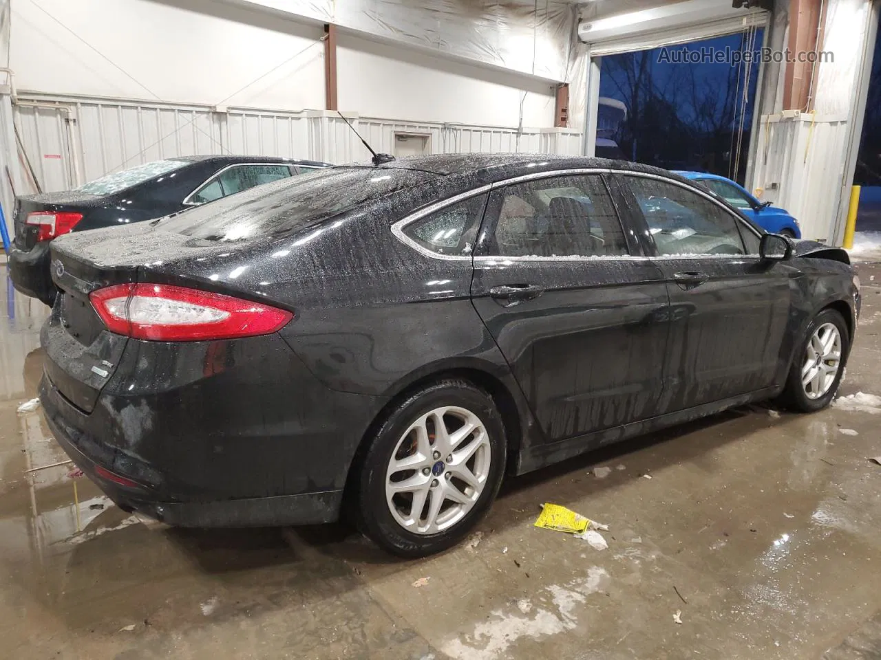 2014 Ford Fusion Se Black vin: 1FA6P0HD9E5396930