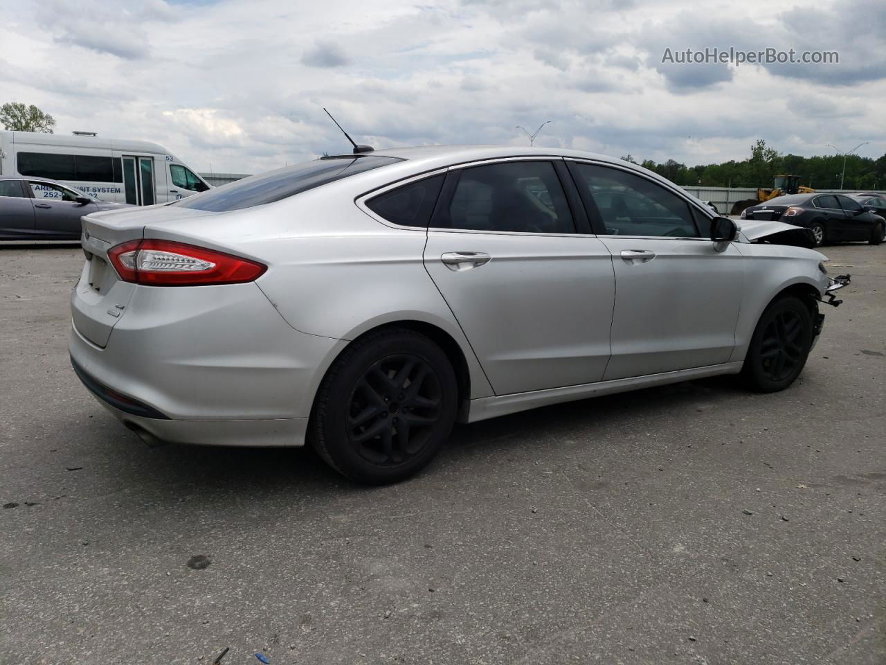 2014 Ford Fusion Se Silver vin: 1FA6P0HDXE5375178