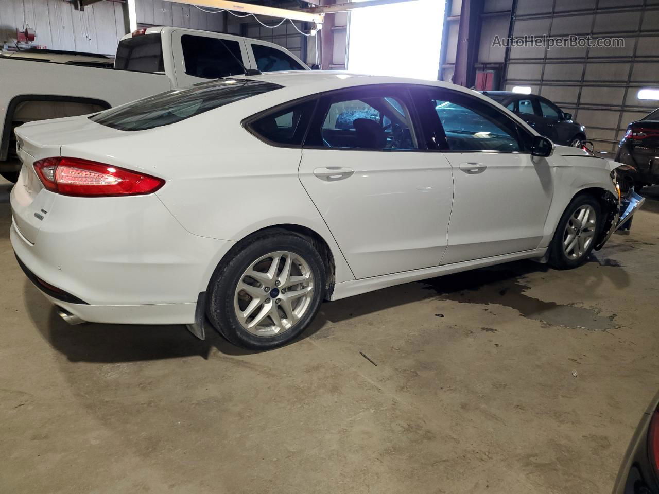 2016 Ford Fusion Se White vin: 1FA6P0HDXG5115074