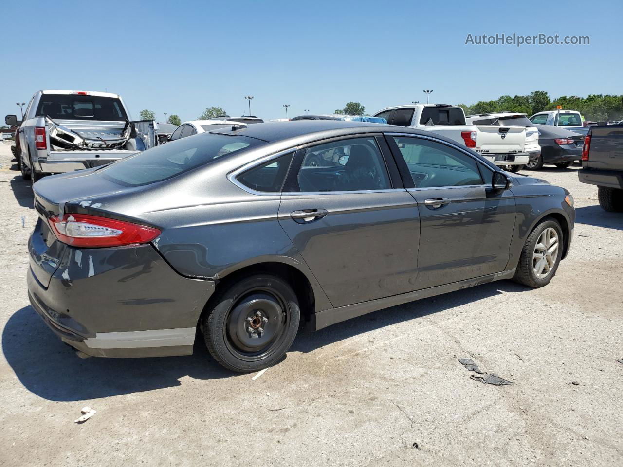 2016 Ford Fusion Se Charcoal vin: 1FA6P0HDXG5126639