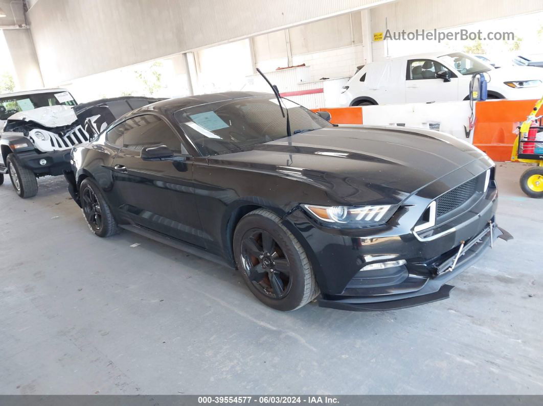 2015 Ford Mustang V6 Черный vin: 1FA6P8AM0F5406285