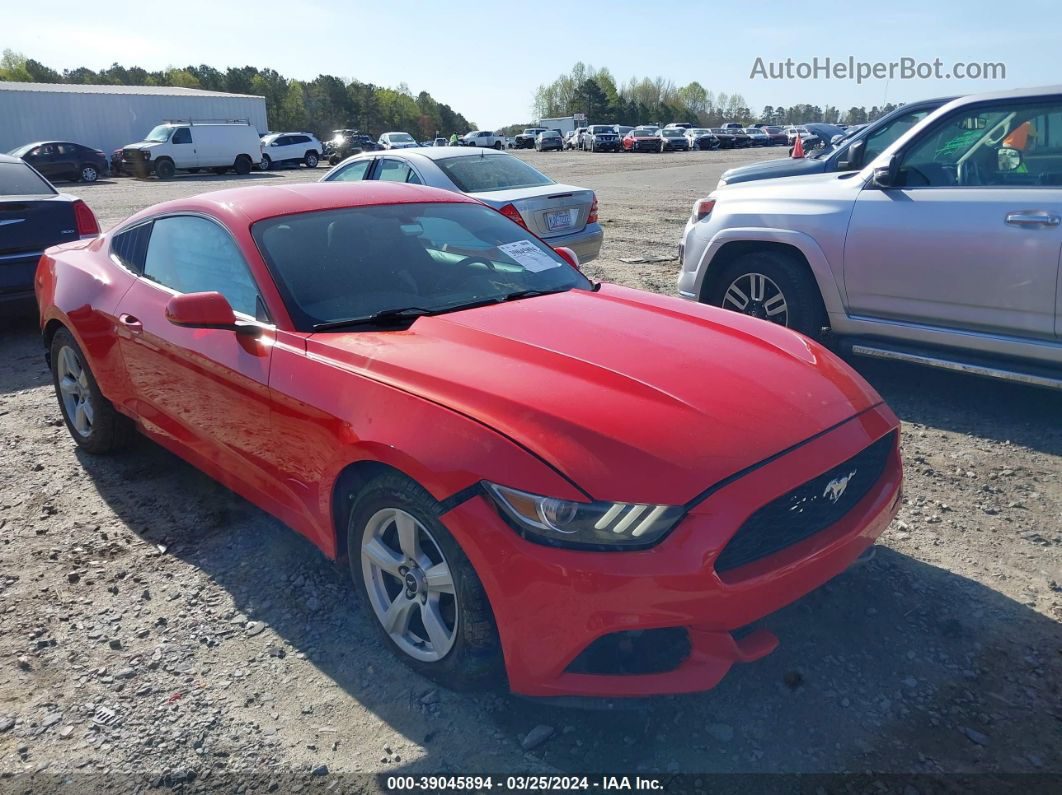 2015 Ford Mustang V6 Red vin: 1FA6P8AM0F5427072