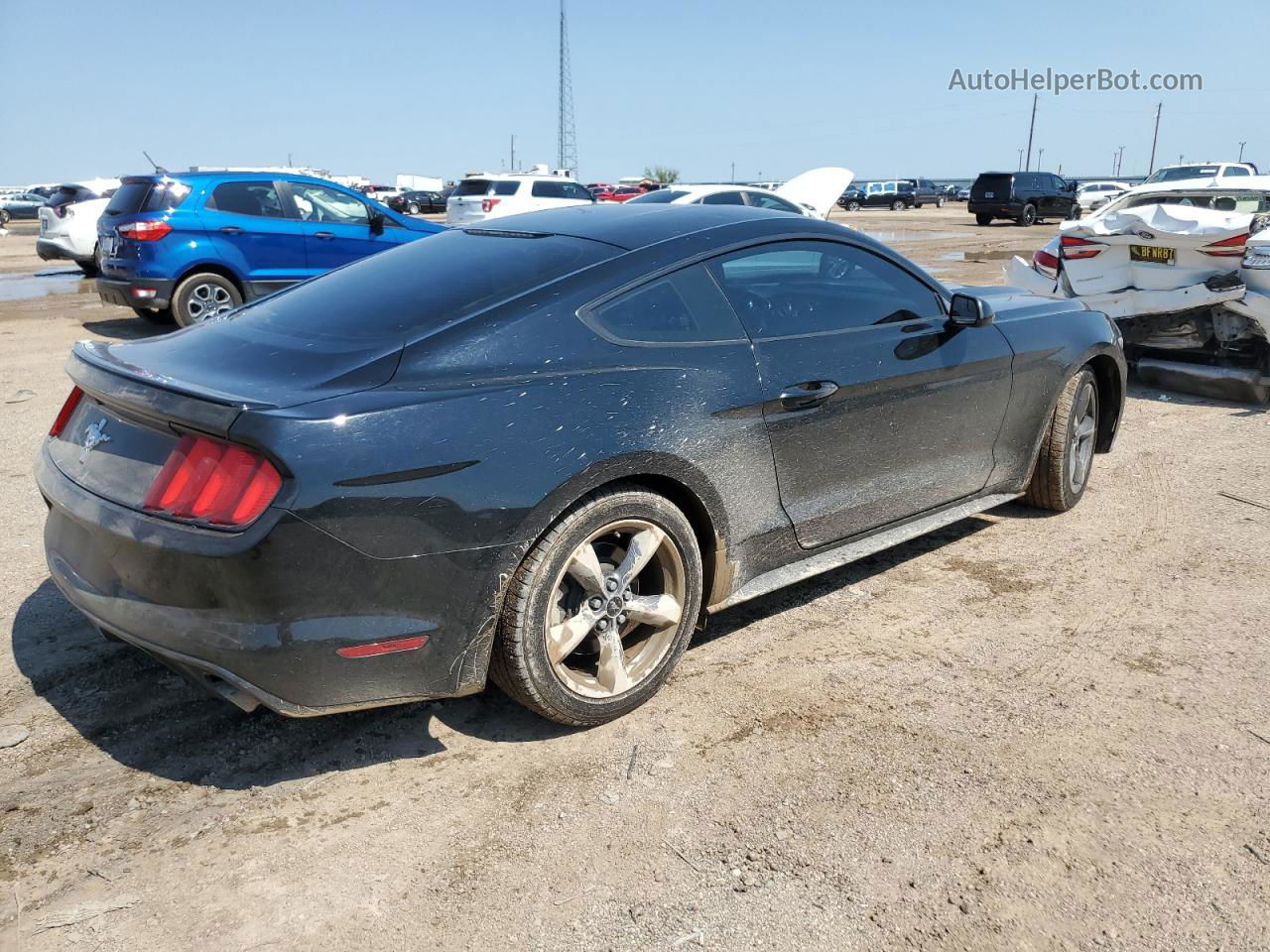 2015 Ford Mustang  Черный vin: 1FA6P8AM0F5428576