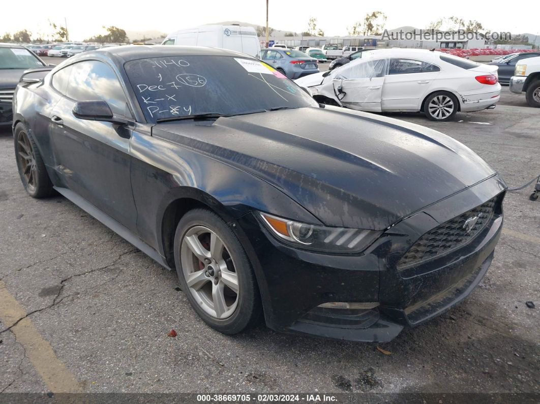 2016 Ford Mustang V6 Black vin: 1FA6P8AM0G5221140