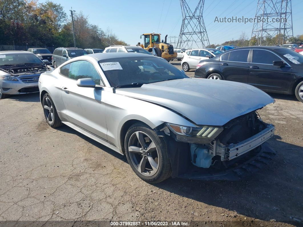 2015 Ford Mustang V6 Серебряный vin: 1FA6P8AM1F5312819